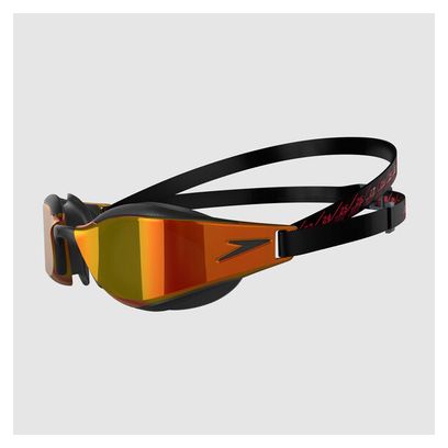 Speedo Fastskin Hyper Elite verspiegelte Schwimmbrille Schwarz Rot