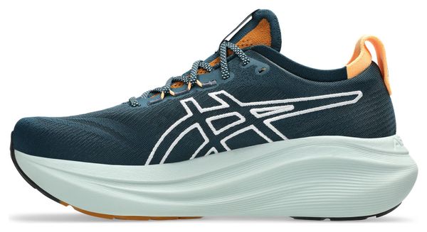 Asics Gel-Nimbus 27 TR Running Shoes, Blue/Green, Men's