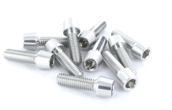 MSC M6x20mm Bolts 7075 Alloy - Silver x10