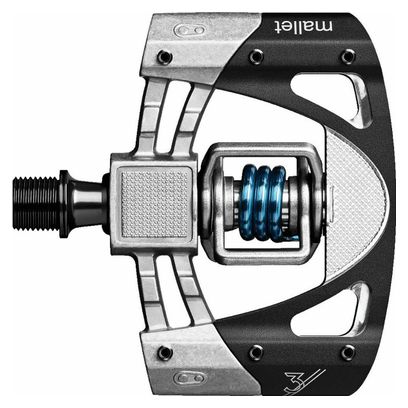 CRANKBROTHERS Paire de Pédales MALLET 3 Noir Argent Bleu