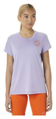 Asics Fujitrail Logo Purple Women's Short Sleeve Jersey