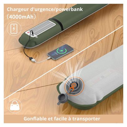 Lampe gonflable Bowlit sur batterie panneaux solaires et Powerbank