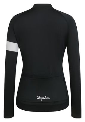 Rapha Core Long <p>Sleeve Jersey</p>Schwarz / Weiß Damen