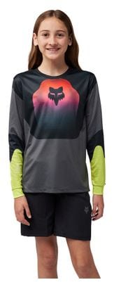 Camiseta de manga larga para niños Fox Ranger Revise Negra/Rosa