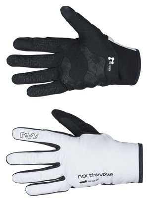 Northwave Fast Pro Gel Light Gray Winter Gloves