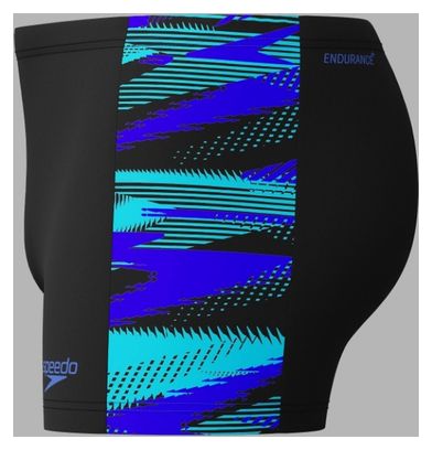 Speedo Men's Eco+ H-Boom Panel Aqsh Swimsuit Black and Blue