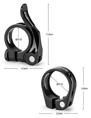 clamp of serrage stem of saddle 31,8 mm for MTB