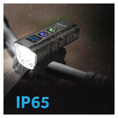 Eclairage velo led 1600 Lumens – Lumiere velo – Lampe avant et powerbank