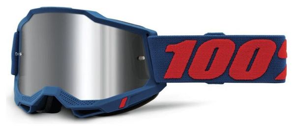 100% Accuri Mask 2 Blue / Silver Mirror Lenses