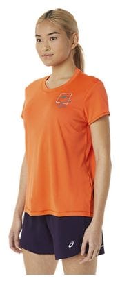 Asics Fujitrail Logo Coral Women's Short Sleeve Jersey
