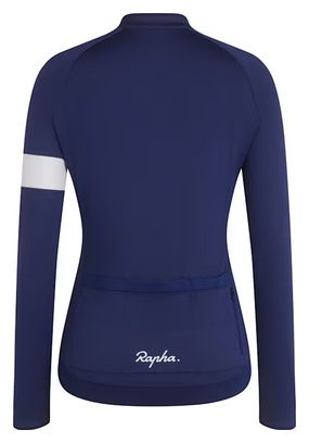 Rapha Core Blue / White Women's Long Sleeve Jersey
