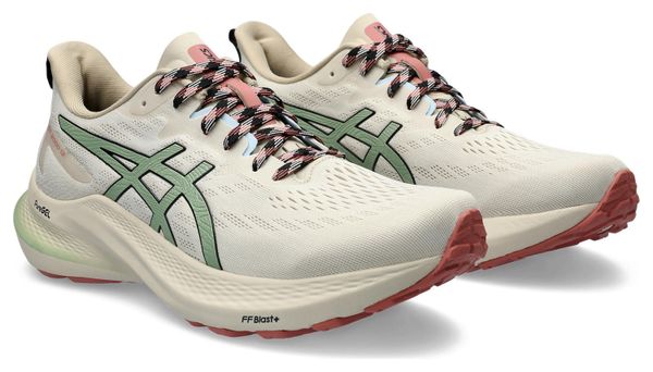 Asics GT-2000 12 TR Beige Dames Hardloopschoenen