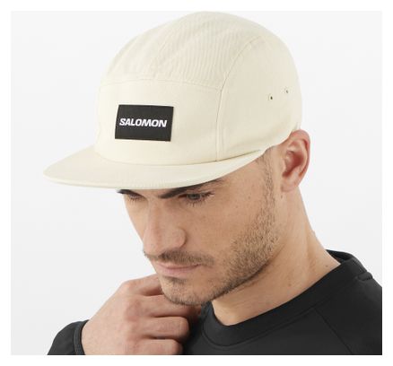 Salomon Five Panel Beige Unisex Cap