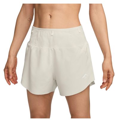 Nike Dri-Fit Trail Shorts 4in Weiß Damen