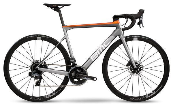 Bicicleta Carretera BMC 2020 Teammachine SLR02 ONE DISC Sram Force AXS 12V Gris/Naranja