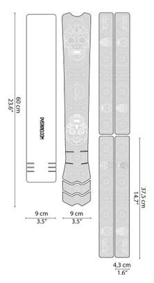 Dyedbro Frame Protection Kit Día de Muertos White