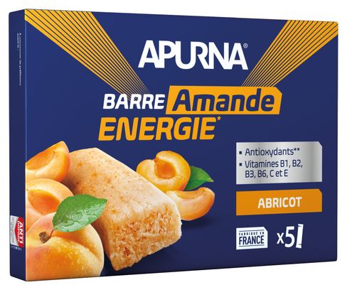 APURNA Energy Bar Apricot-Almond Box 5x25g