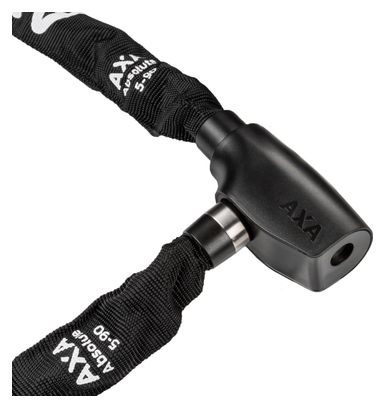 ANTIVOL VELO CHAINE A CLE AXA ABSOLUTE 90 DIAM 5mm L1.10M NOIR