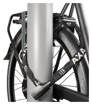 ANTIVOL VELO CHAINE A CLE AXA ABSOLUTE 90 DIAM 5mm L1.10M NOIR