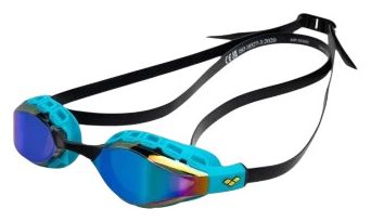 Gafas de natación Arena con cristales espejados Air Sonic Mirror Negro y Azul