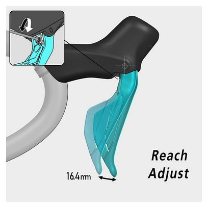 Shimano 105 Di2 ST-R7170-L Left/Front Shifting/Brake Lever 2x12S