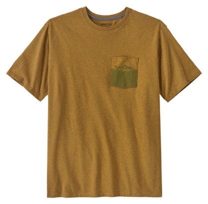 T-Shirt Patagonia Chouinard Crest Pocket Marron