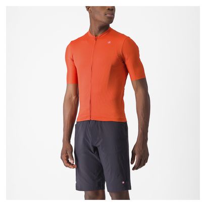 Castelli Unlimited Entrata 2 Orange Short Sleeve Jersey