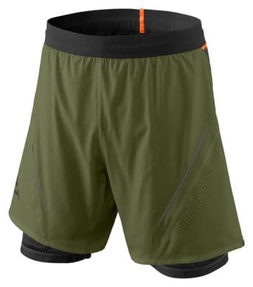 Dynafit Alpine Pro Khaki 2-in-1 Shorts Black Men's