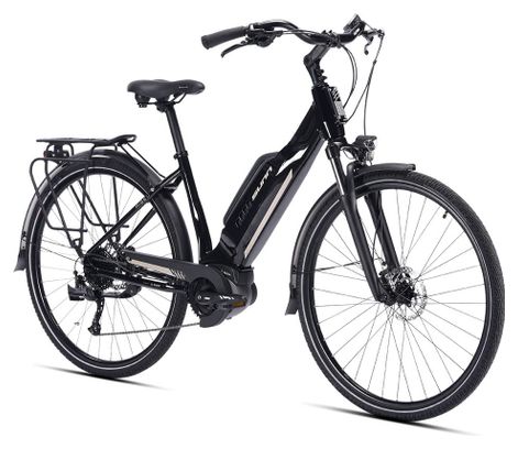 Bicicleta de Exhibición - Sunn Urb Rise Shimano Altus 9V 400 Wh 650b Bicicleta Eléctrica de Ciudad Negra