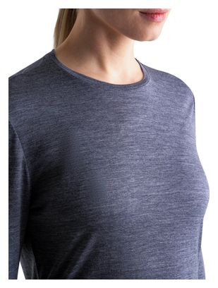 Dames Icebreaker Merino 125 Cool-Lite Sphere III Blue Long Sleeve T-shirt