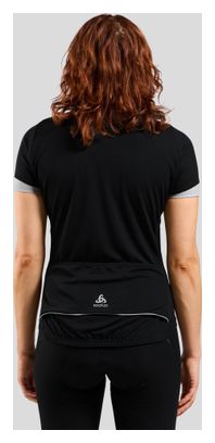 Maillot de manga corta para mujer Odlo Essentials 1/2 Zip Negro