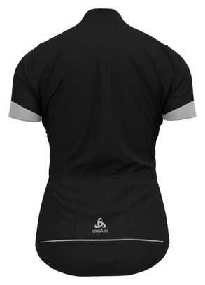 Maillot de manga corta para mujer Odlo Essentials 1/2 Zip Negro