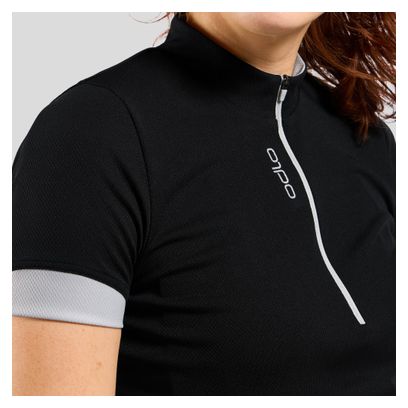 Odlo Essentials 1/2 Zip Jersey met korte mouwen Zwart