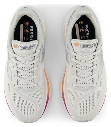 Chaussures Running New Balance Fresh Foam X 1080 v14 Blanc/Bleu/Rose Femme