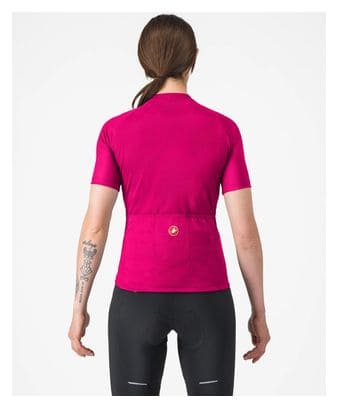 Maillot à Manches Courtes Castelli Libera 2 Femme Rose