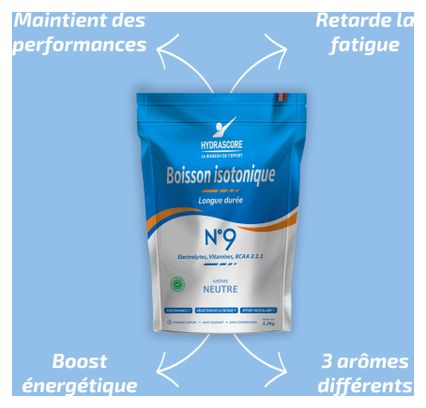 Hydrascore Isotone Drink N°9 - Neutraal - 1.2kg