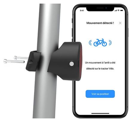Invoxia Bike Tracker GPS Tracker Black