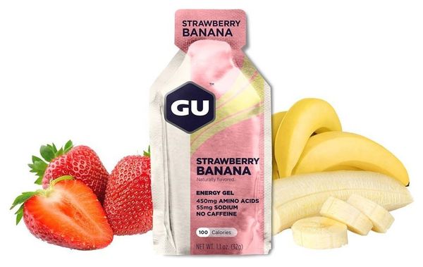 Gel énergétique GU Energy Fraise/Banane - 32g