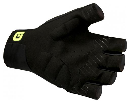 Guantes Cortos Alé Velocissimo Negro/Amarillo Fluo