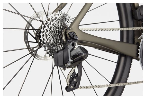 Gravel Bike Cannondale SuperSix Evo SE Sram Rival eTap AXS 12V 700 mm Gris Meteor