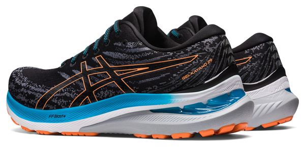 Asics Gel Kayano 29 Running Shoes Black Blue Orange