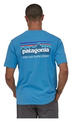 Patagonia P-6 Mission Organic T-Shirt Blau