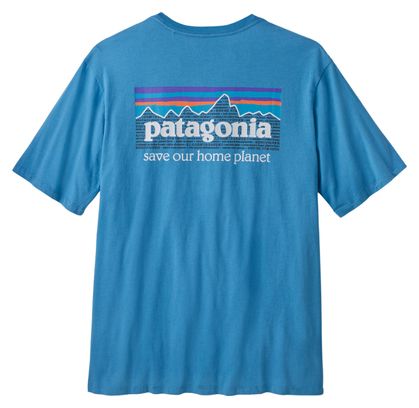 Patagonia P-6 Mission Organic T-Shirt Blau
