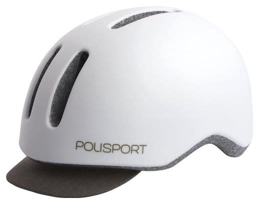 Polisport Casque Vélo Commuter - Blanc/Gris