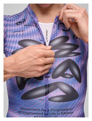 Maillot de manga corta Maap Spectrum Pro Air 3.0 morado para hombre