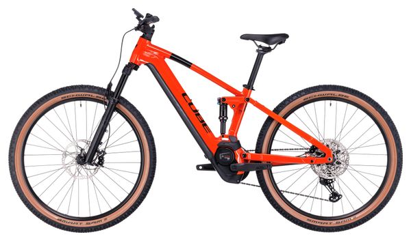 Cube Stereo Hybrid 120 Race 750 Elektrische Volledig Geveerde MTB Shimano Deore XT 12S 750 Wh 27.5'' Spark Orange 2024