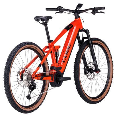 Cube Stereo Hybrid 120 Race 750 Elektrische Volledig Geveerde MTB Shimano Deore XT 12S 750 Wh 27.5'' Spark Orange 2024