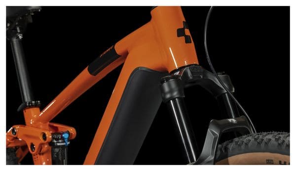 Cube Stereo Hybrid 120 Race 750 Elektrische Volledig Geveerde MTB Shimano Deore XT 12S 750 Wh 27.5'' Spark Orange 2024