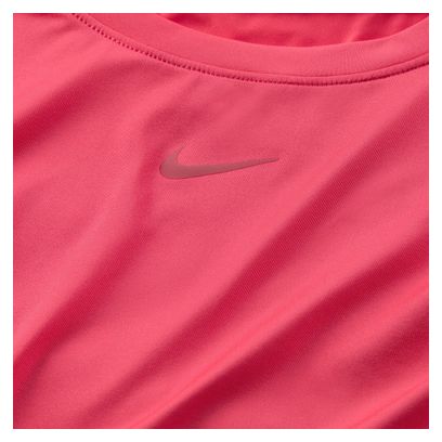 Nike One Classic Roze Damestop met korte mouwen