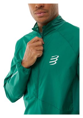 Veste Coupe-Vent Compressport Aura Vert Homme